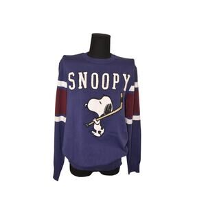 Snoopy Aeropostale Hockey Crew Rugby Sweater NWT Size Small68